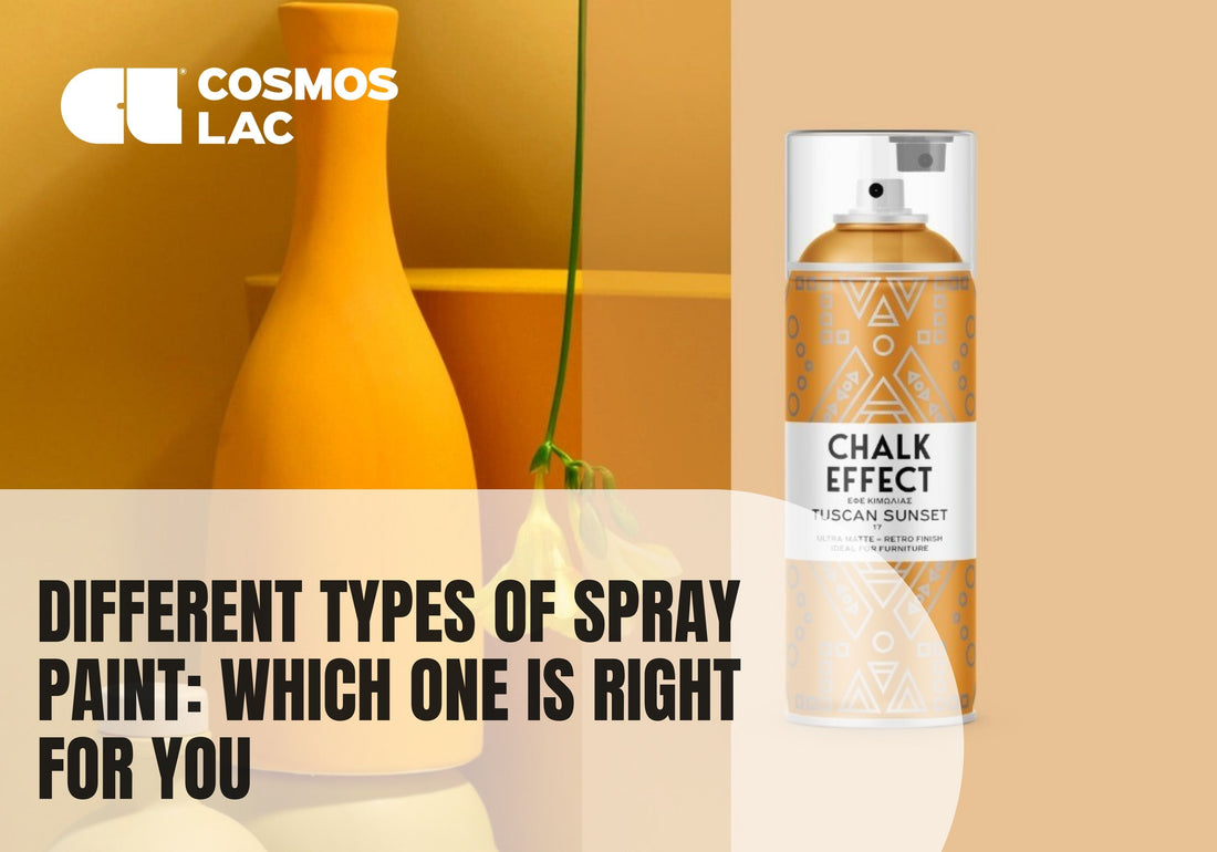 Ceramic vase transformed with Cosmos Lac chalk effect spray paint in Tuscan Sunset showing matte finish spray paint results